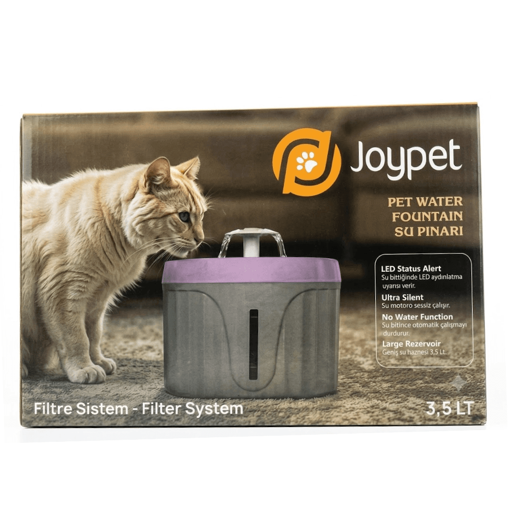Joypet Yuvarlak Evcil Hayvan Su Pınarı 3,5 Lt