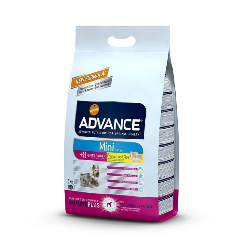 Advance Puppy Mini Senior Tavuklu/Pirinçli Yaşlı Köpek Maması 3 Kg
