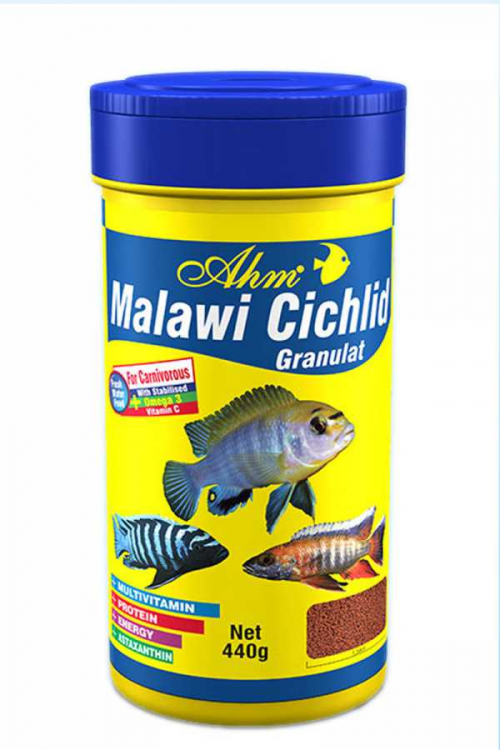 Ahm Malawi Cichlid Granulat Balık Yemi 250 Ml