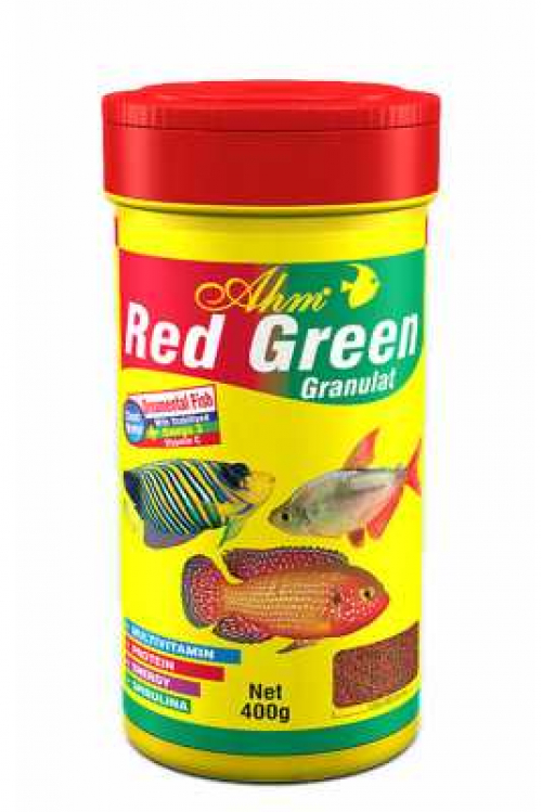 Ahm Red Green Granulat Balık Yemi 500 Ml