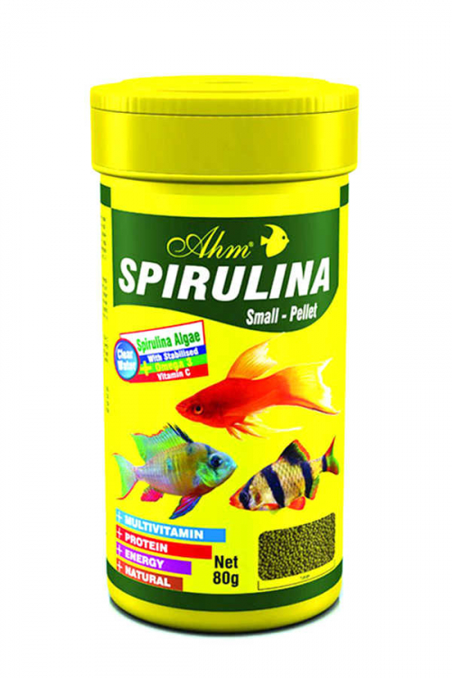 Ahm Spirulina Large Pellet Balık Yemi 1000 Ml
