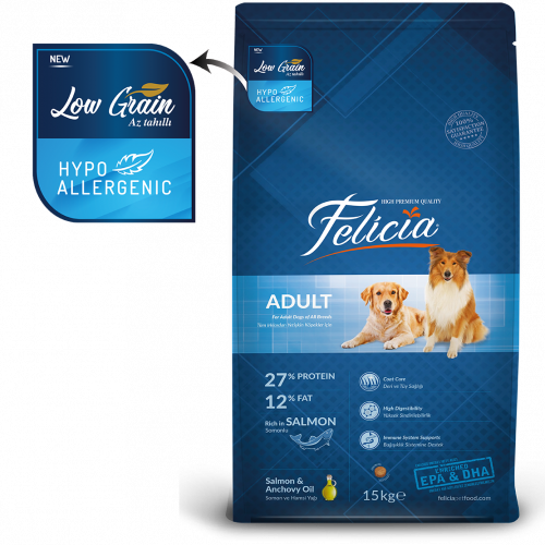 Felicia Somonlu Yetişkin Köpek Maması 3 Kg