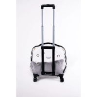 Petlican Çekçekli Tekerlekli Şeffaf Kedi ve Köpek Taşıma Çantası