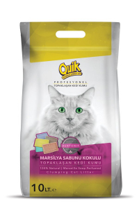 Quik Marsilya Sabun Kokulu Bentonit Kedi Kumu 10 Lt