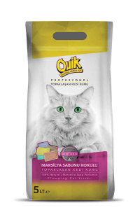 Quik Marsilya Sabun Kokulu Bentonit Kedi Kumu 5 Lt