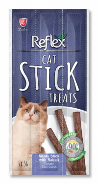 Reflex Cat Stick Treats Tavşanlı Ödül Çubuğu 3x5 Gr