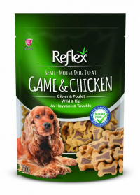 Reflex Yarı Yumuşak Av Hayvanlı/Tavuklu Köpek Ödülü 150 Gr