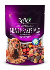Reflex Yarı Yumuşak Mini Kalp Mix Köpek Ödülü 150 Gr