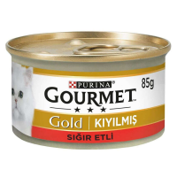 Purina Gourmet Gold Kıyılmış Sığır Etli Kedi Konservesi