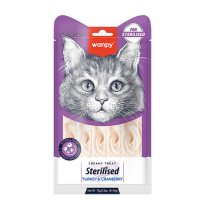 Wanpy Krema Kedi Ödül Maması Kısırlaştırılmış Hindili ve Kızılcıklı 14 gr 5 Adet