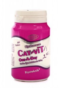 Biyoteknik Cat-Vit One-A-Day Kediler İçin Multivitamin Tablet 60 Tb