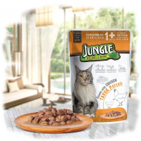 Jungle Sterilised Tavuklu Kısır Kedi Yaş Maması 100 Gr