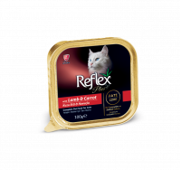 Reflex Plus Pate Ezme Kuzu Etli/Havuçlu Yetişkin Kedi Konservesi 100 Gr