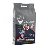 VanCat G225 Bentonit Aktif Karbonlu Grey Kedi Kumu 10 L