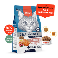Wanpy Yetişkin Kedi Maması Somonlu 1,5 Kg