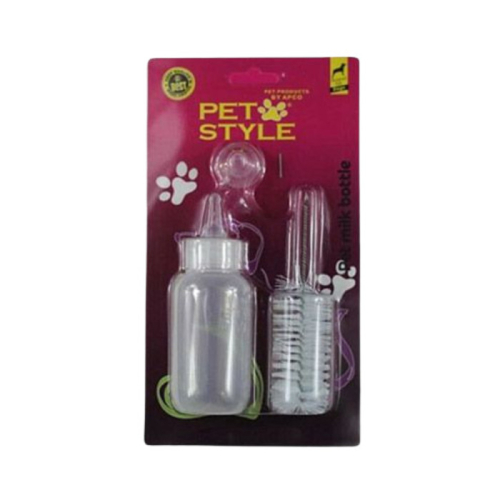 Pet Style Kedi Ve Köpekler İçin Biberon Ve Fırça Seti