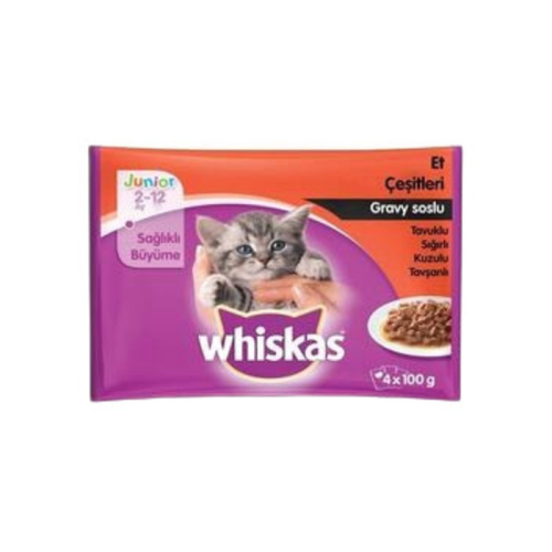 Whiskas Pouch Junior 4'Lü Paket