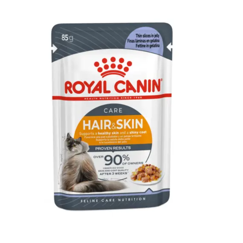 Royal Canin Hair Skin Jelly Yetişkin Kedi Yaş Maması