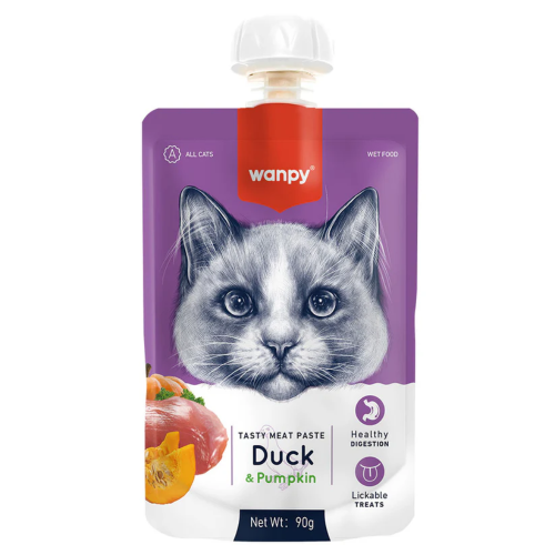 Wanpy Tasty Meat Paste Kedi Et Ezmesi Ördekli 90 Gr