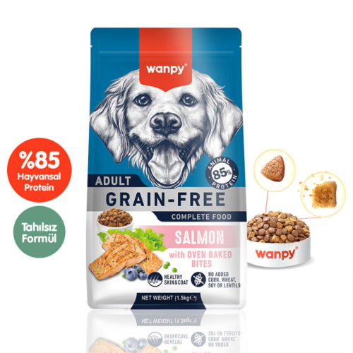 Wanpy Yetişkin Köpek Maması Somonlu 1,5 Kg
