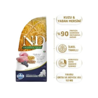Düşük Tahıllı Kuzulu Yaban Mersinli Yavru Büyük Irk Köpek Maması - 12 kg