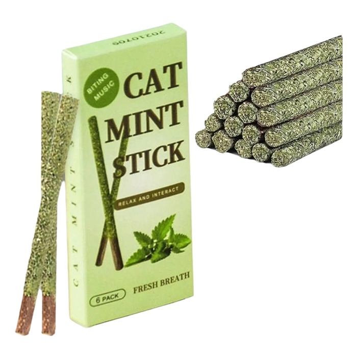 Kedi Catnip Dali Cat Mint Stick Kedi Oyun Çitasi 6'li