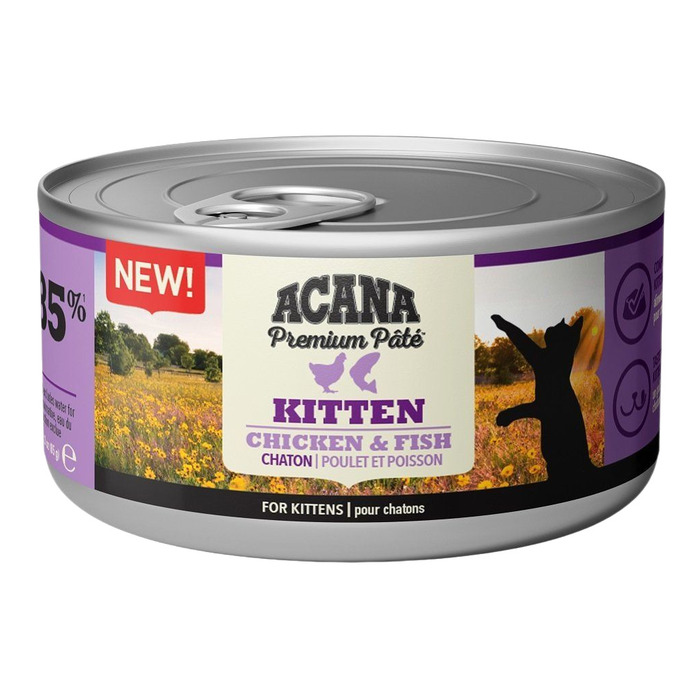 Acana Premium Pate Tavuk Etli Ve Balıklı Yaş Ezme Yavru Kedi Maması 85 Gr