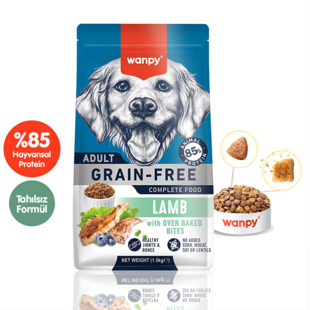 Wanpy Yetişkin Köpek Maması Kuzulu 1,5 Kg